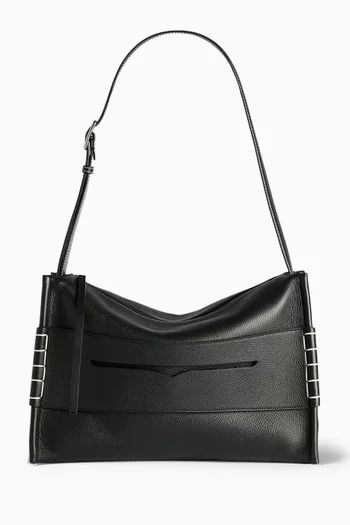 حقيبة مسنجر بحياكة مستوحاة من الأحذية سهلة الارتداء جلد