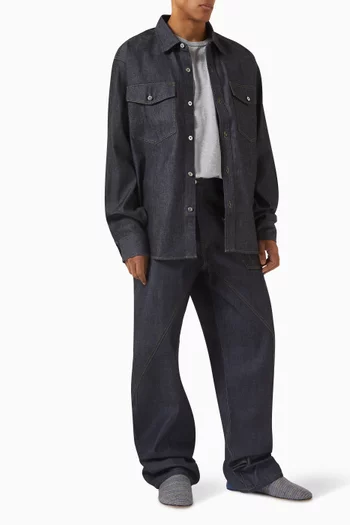 جاكيت بنمط قميص دينم