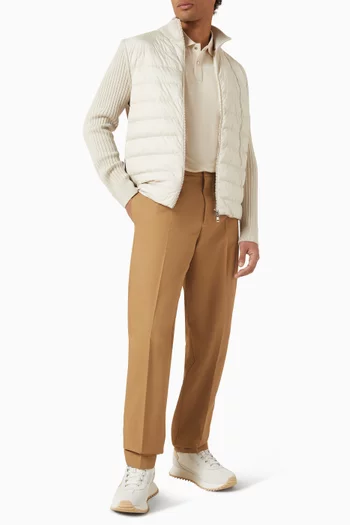 Straight Pants in Cotton-blend