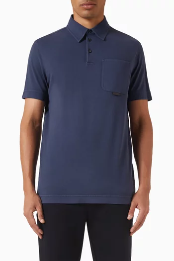 Polo Shirt in Cotton Piqué