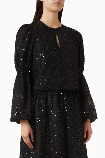 بلوزة ياسرالا مطرزة