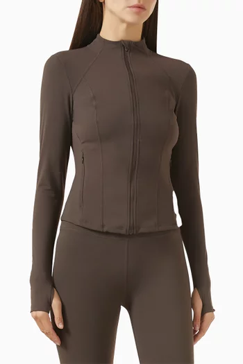 جاكيت بسحّاب قماش دايفليكس