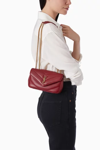 Small Loulou Shoulder Bag in Matelassé Lambskin