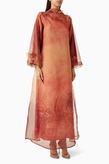 Printed Applique Kaftan