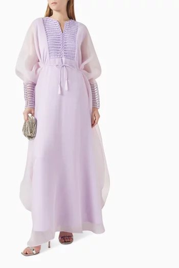 Embroidered Belted Kaftan