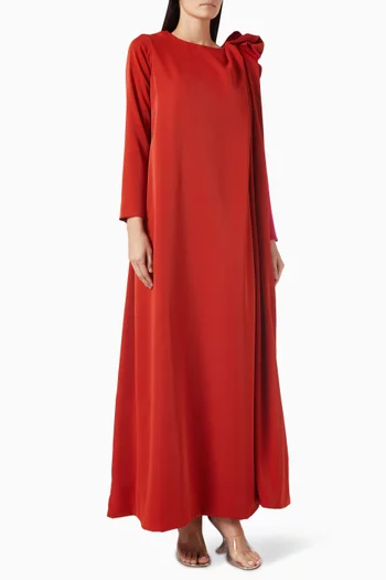 فستان بوردة بارزة