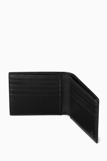 GG Emblem Bifold Wallet in Leather