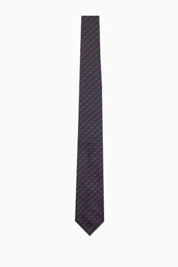 GG Tie in Silk-jacquard
