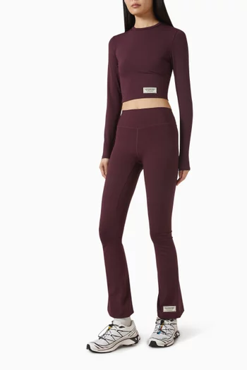 بلوزة قصيرة بأكمام طويلة قماش سوفتسكين