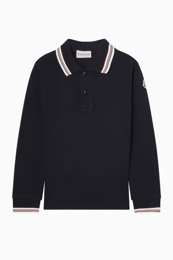 تي شيرت بولو بشعار الماركة قطن بيكيه