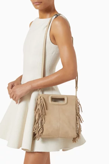 Fringed M Bag in Suede