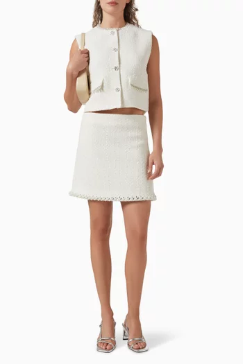 Jistrasso Mini Skirt in Tweed