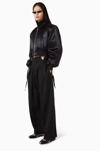 بنطال بإبزيم صوف