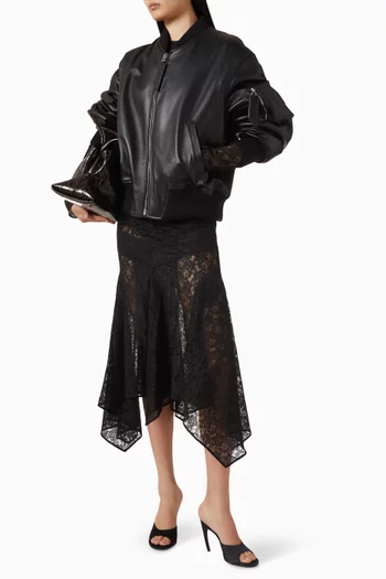 جاكيت بومبر جلد ماعز