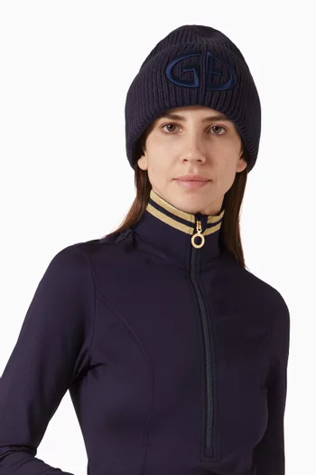 Valerie 3D Logo Beanie in Knit