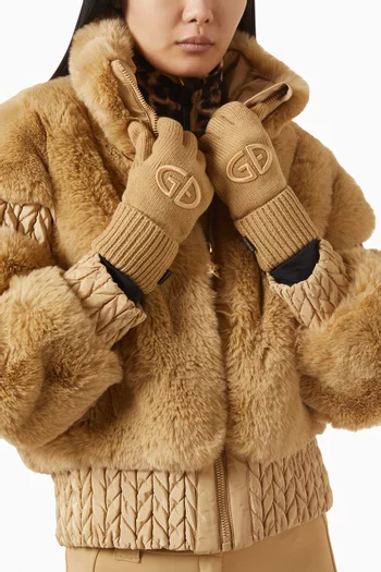 Vanity Logo Gloves in Knit