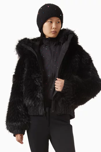 قبعة بيني دريم مزينة بالكريستال بنسيج سميك