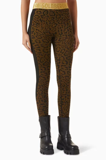 Caitlyn Jaguar Base Layer Tights in Knit