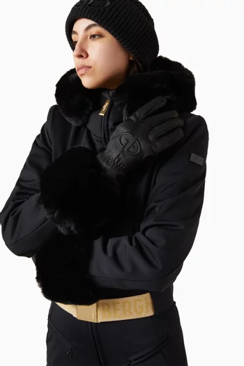 Freeze Logo Gloves in Leather