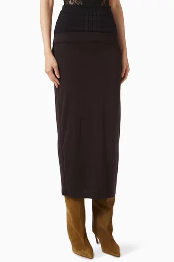 Double-waistband Skirt