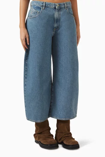 Wide-leg Jeans in Denim