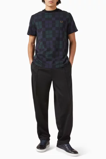 Black Watch Tartan T-shirt in Cotton