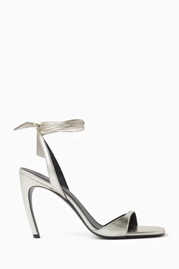 Ora 95 Sandals in Metallic Nappa Leather