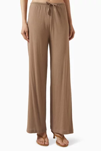 Drawcord Pants in Cashmere Jersey