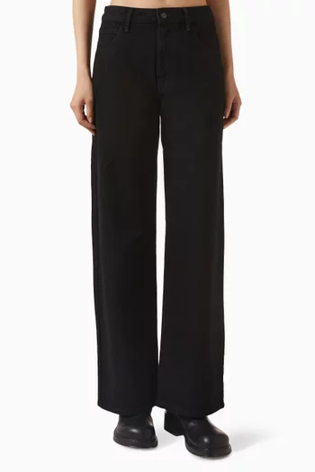 بنطال جينز بقصة ساق مستقيمة دينم