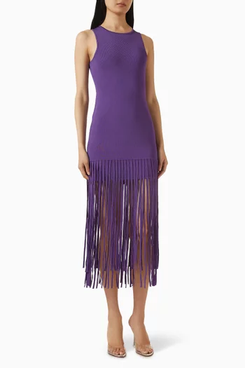 فستان مارجو بشرّابات مزيج رايون