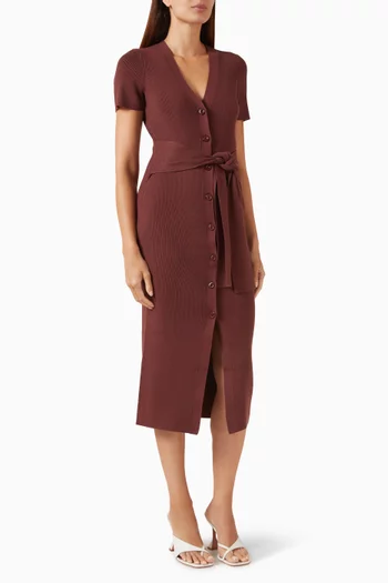 فستان أغنيس بنمط كارديغان مزيج رايون