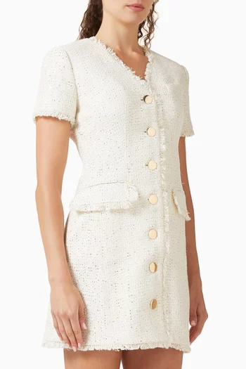 فستان فيبي بنمط فيست بأكمام قصيرة