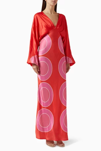 Concha Maxi Dress in Linen-blend