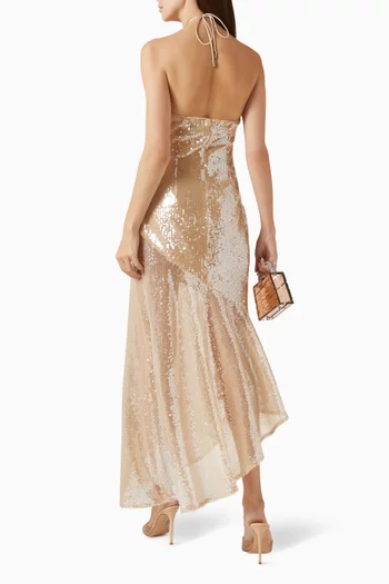 Mina Sequin Maxi Dress