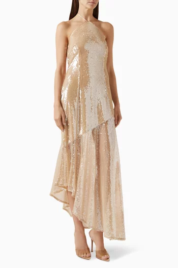 Mina Sequin Maxi Dress