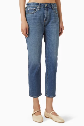 Dre Low-rise Slim Boyfriend Jeans in Denim