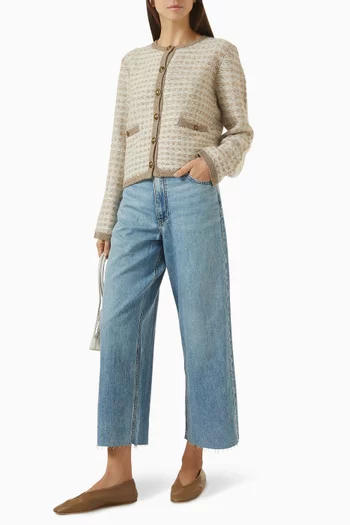 بنطال جينز أندي بقصة ساق واسعة دينم