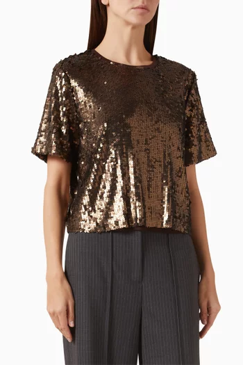 Lucy Sequin-embellished T-shirt