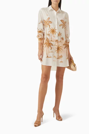 فستان انكا آيلاند بنمط قميص قطن