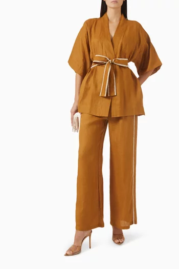 بنطال ماريغولد كتان