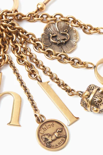 سلسلة مفاتيح بحلي شعار الماركة