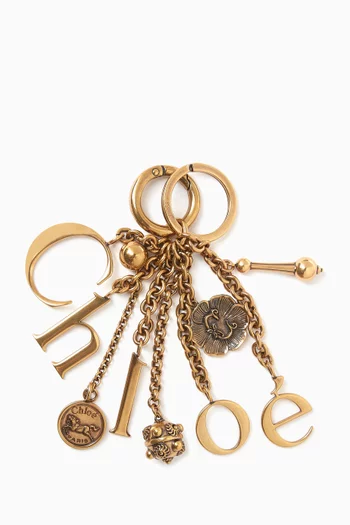 سلسلة مفاتيح بحلي شعار الماركة