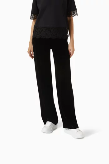 Oversized Studded Sneakers in Leather