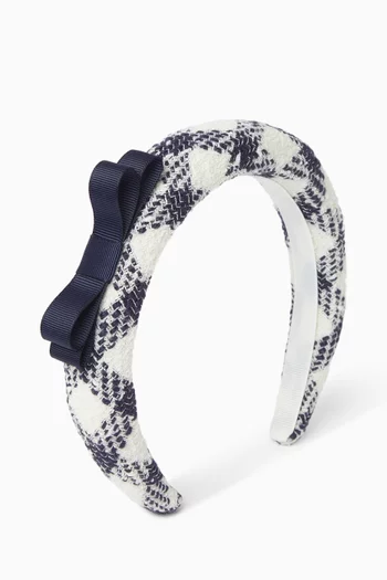 Check Boucle Headband