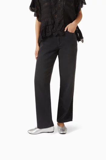 Lilouh Ballet Flats in Metallic Leather