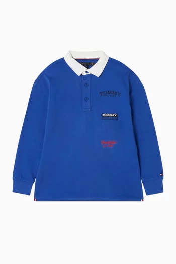 تي شيرت بولو بطبعات مختلفة قطن