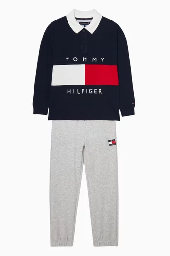 Heritage Flag Polo Shirt in Jersey