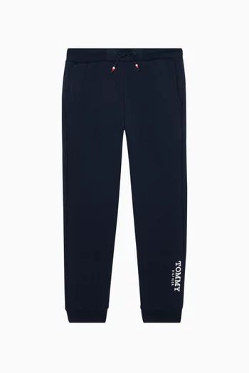 Logo Print Sweatpants in Brushed Fleece