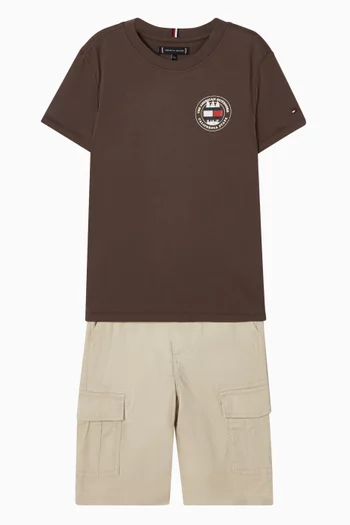 Circle Graphic-print T-shirt in Cotton