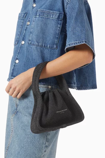 حقيبة ريان صغيرة نسيج مضلع عاكس للضوء